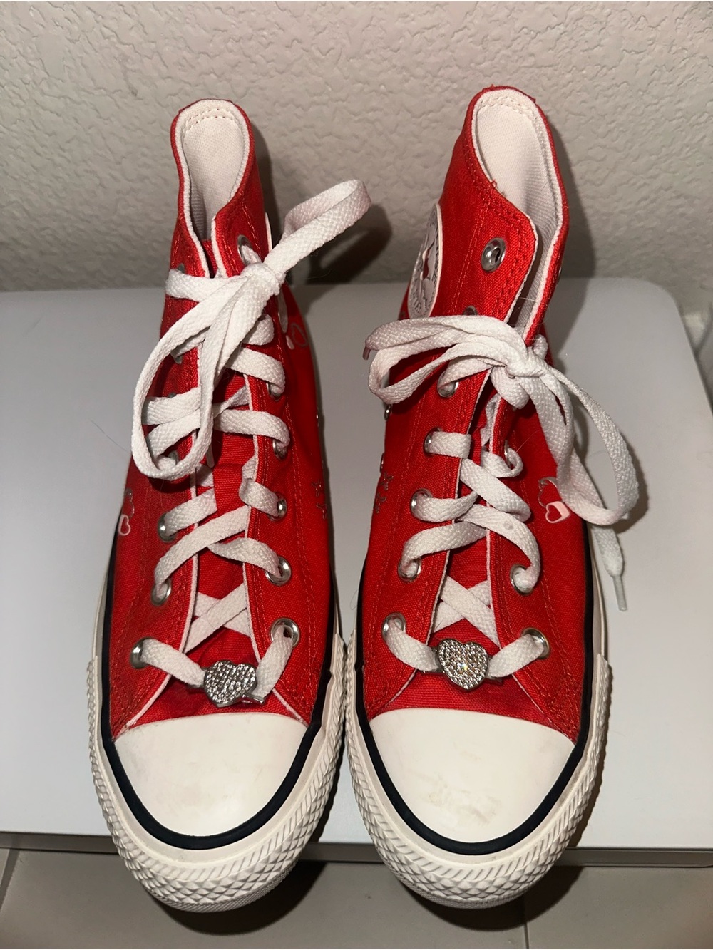 Red Hightop Converse - Picture 4 of 6